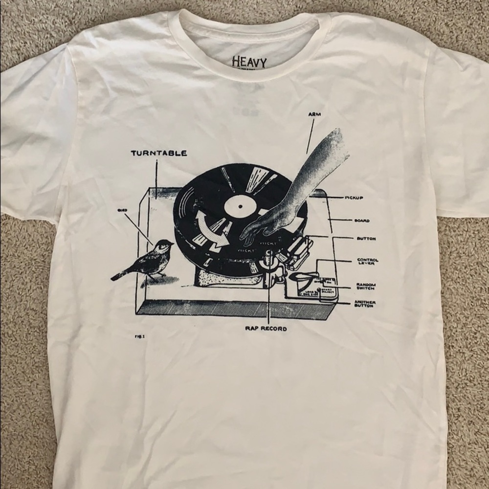 Vintage record tee (Cream colored)